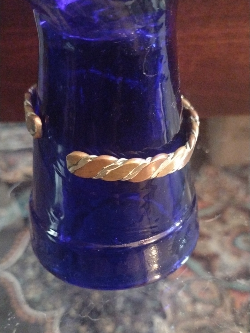 Twisted Rope Cuff Bracelet in Brass, Copper and Silver Tones